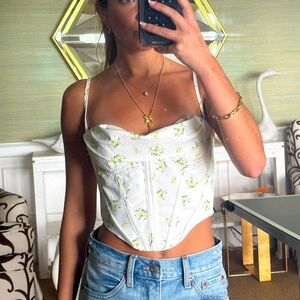 Floral corset top